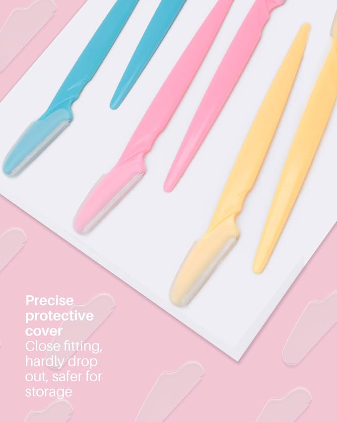 MoHern Dermaplaning Tool for Face, 30 Pcs Dermaplane Razor for Face, Multipurpose Face Razors for Women and Men, Multi-Color