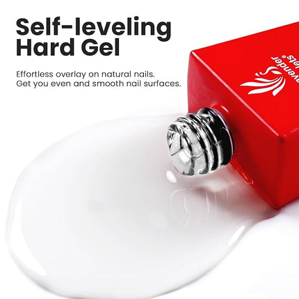 Lavender Violets 15ml Clear Rubber Base Gel Polish for Nails Thickening, Nail Strengthening Extension Sculpting Nail Glue Gel in a Bottle, Soak Off Long Lasting UV LED Builder Base Coat A105