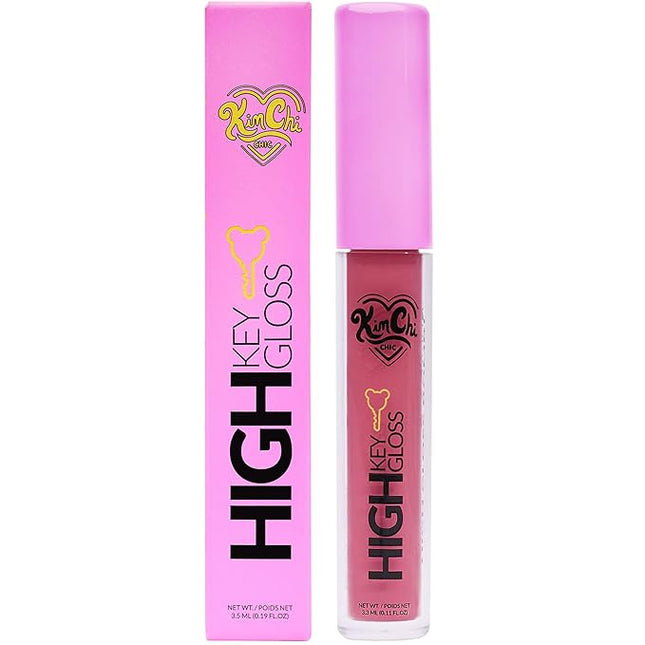 Kimchi Chic Beauty High Key Gloss, High-Shine Lip Gloss Helps Illuminate Your Look and Face, Non-Sticky, Bright Deep Pink with Mauve Undertones, 15 Pink Grapefruit, 3.5ml