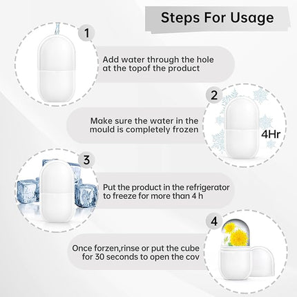 Upgraded Ice Facial Roller for Face and Eye Beauty, Gua ShaFacial Tools ,Neck Massage, Silicone Ice Mold,Self Care for Women