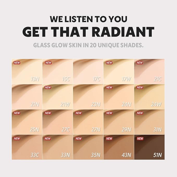 TIRTIR Mask Fit Aura Silver Cushion Foundation | Semi-glow Finish, Natural Coverage, Moisturizing, Lightweight, Korean cushion foundation (#21N Ivory, Full Size, 0.63 Fl Oz)