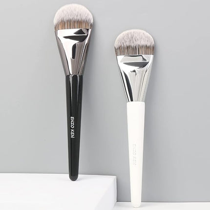 Liquid Foundation Brush, Flat Foundation Brush for Liquid Makeup, Make up Brush for Liquid Foundation, Flat Makeup Brush for Foundation, Makeup Brushes Foundation - White, 820