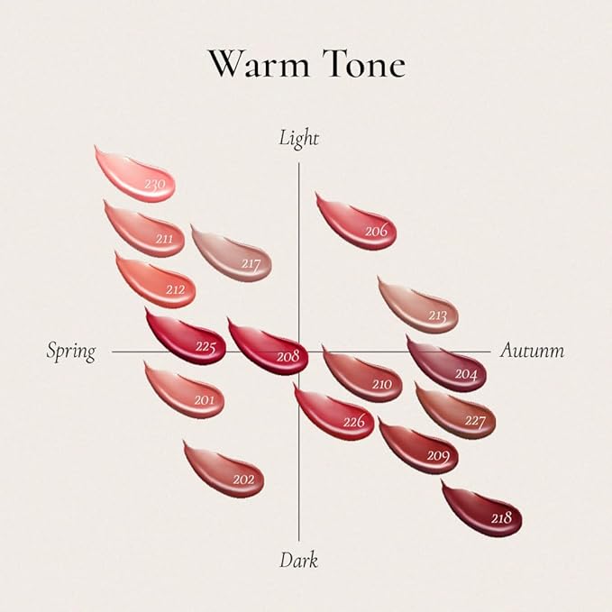 DINTO Blur-Glowy Lip Tint - Glossy Finish, Hydrating, Long Lasting, Lightweight Texture, Non-Sticky, Vegan & Cruelty-Free, K beauty (211 Venus, 0.11 fl.oz) (30 colors)