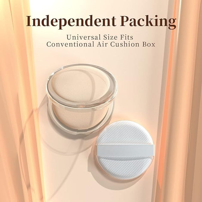 MOHOPE 8Pcs Air Cushion Makeup Sponges for Foundation with Portable Box | Latex-Free Blending Sponge for Liquid, Cream, Foundation and Powder | Round Powder Puff | Mix