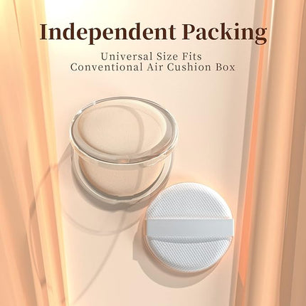 MOHOPE 8Pcs Air Cushion Makeup Sponges for Foundation with Portable Box | Latex-Free Blending Sponge for Liquid, Cream, Foundation and Powder | Round Powder Puff | Pink