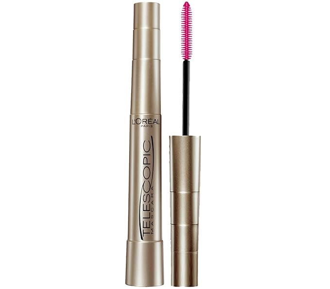 L'Oreal Paris Makeup True Match Lumi Glotion Deep 1.35oz & Telescopic Mascara Black 0.27oz