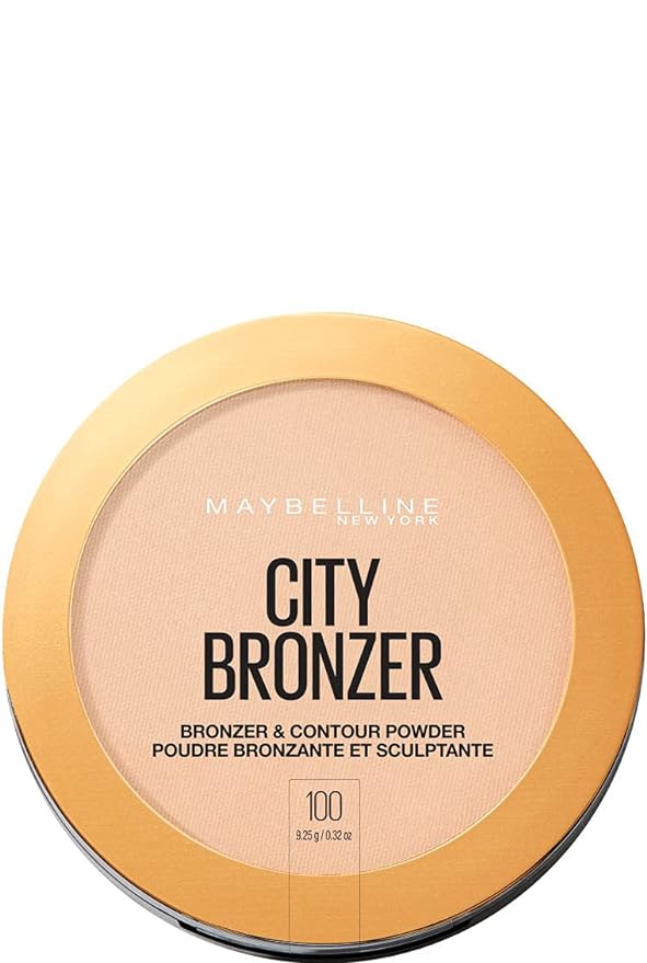 Maybelline New York City Bronzer Powder Makeup, Bronzer and Contour Powder, 100, 0.32 oz.