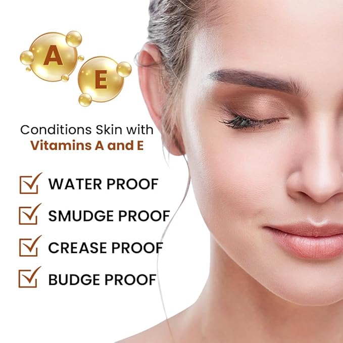 Mommy Makeup Any Wear Creme Eyeshadow - Waterproof, Crease-Proof, Long Lasting, High Pigment, Oil-free - Cream to Powder for Eyes, Cheeks & Lips (Golden Khaki)