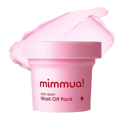Very Berry Wash Off Pack | Korean Sauna Face Mask | Berry Complex + Fermented Ingredients for Skin Barrier | Instant Glow Up Effect | Whipped Cream Pack for Textured, Dry Skin 3.38 FL OZ