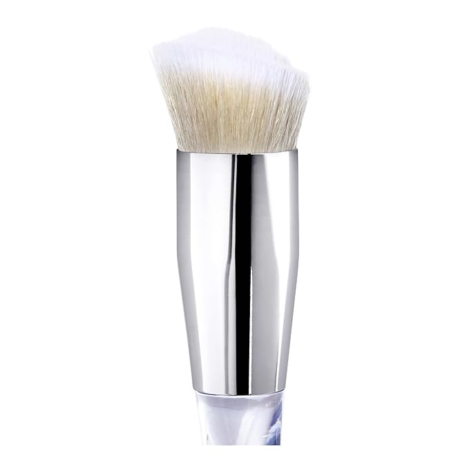 e.l.f. Precision Swirl Foundation Brush, Blends Liquid Foundation Smoothly Onto Skin, Triangular Handle For Ultimate Control, Vegan & Cruelty-Free