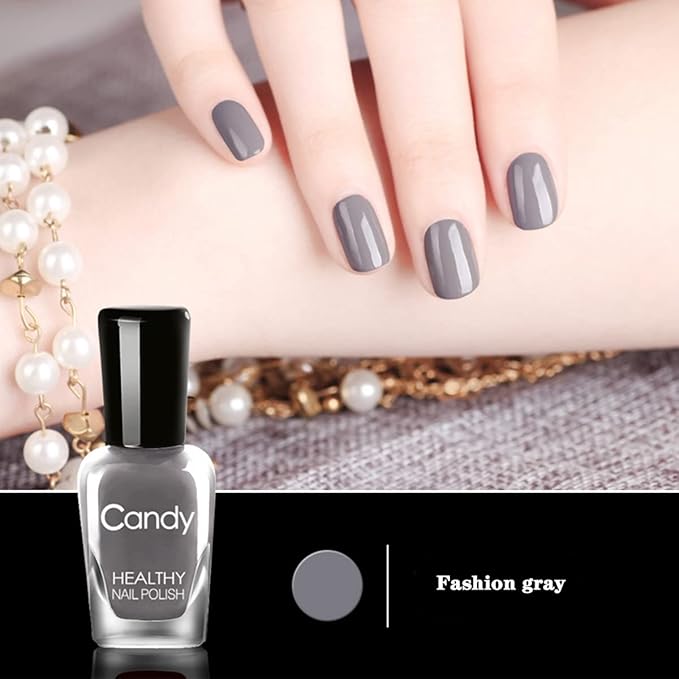 Non Toxic Nail Polish Set, Easy Peel Off and Fast Dry NailPolish Set for Pack, Eco Friendly and Organic Water Based Nail Polish for Women,Teens(18 Bottles)