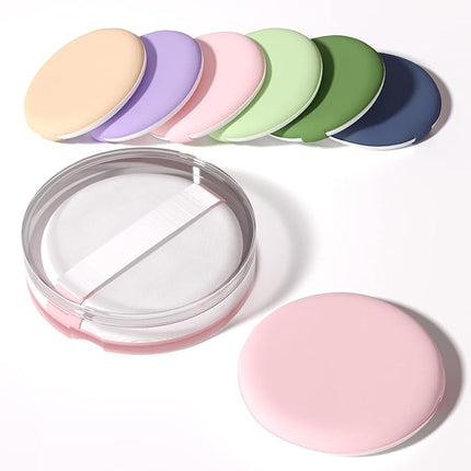 MOHOPE 8Pcs Air Cushion Makeup Sponges for Foundation with Portable Box | Latex-Free Blending Sponge for Liquid, Cream, Foundation and Powder | Round Powder Puff | Mix