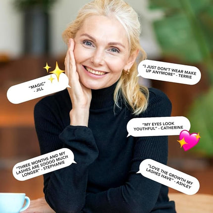 Mascara Bond (4ml) Volumizing & Lengthening Mascara with Peptide Growth Complex for Long Lashes - No Clump, No Glue with Lash Growth Serum - Enhance Volume, Definition, and Strength for Fuller Lashes