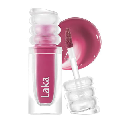 Laka Maxi Glayer Tint 3.8g/0.13oz, Glass Layer of Gloss, Ultra Glow & Vivid Layerable Pigments, High Shine Lip Oil, K-Beauty (#614 Lady)