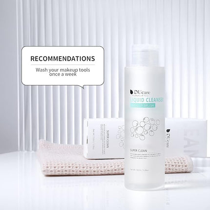 DUcare Makeup Brush Cleaner Shampoo Soap Solid Brush Cleaning Mat Removes Cosmetic Color Brush Cleaner Pad for Cleaning Makeup Sponges Brushes