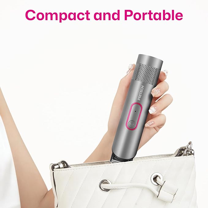 PRITECH Bikini Trimmer for Women - Rechargeable Pubic Hair Trimmer Women for Sensitive Skin, Wet & Dry Use, Pain-Free Electric Razor&Shaver with Standing Recharge Dock, Ideal Gift, Slate Grey