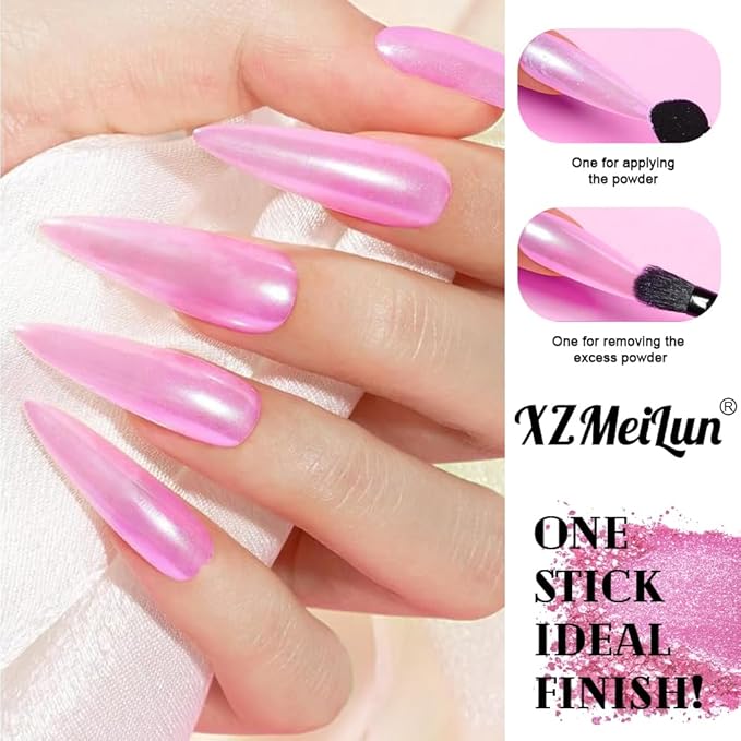 Cat Eye Nail Powder, Big-Capacity 0.8g 9D Cat Eyes Magnetic Powder Red Magic Mirror Effect Pigment Holographic Nail Art Glitter, Can Mixed with Builder Gel Nail Polish for Use