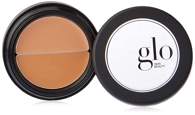 Glo Skin Beauty Under Eye Concealer Makeup with Duo Shades for Custom Blending - Corrects & Conceals Dark Circles & Redness - Buildable Longwearing Coverage (Natural)