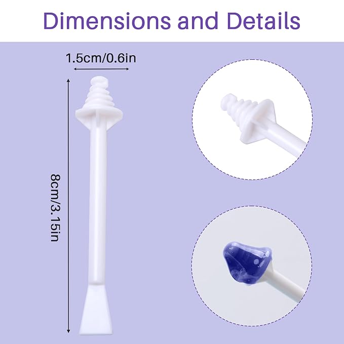 BLITZWAX Nose Wax Sticks for Hard Wax Hair Removal 110pcs Waxing Sticks Kit for Beard, Armpits, Chest, Back and Legs Applicators for Men's At-Home Waxing, Includes 40pcs Mustache Guards