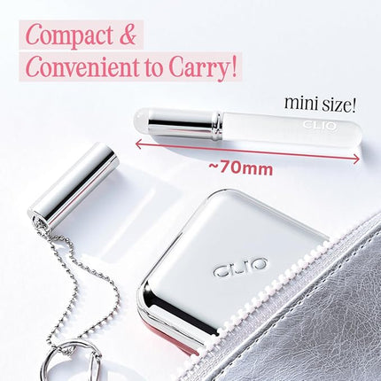 CLIO Silicone Lip Brush, Multi-purpose Makeup Blending Brush with Lid for Lipstick, Lip Gloss, Balm | K-Beauty Reusable Lip Applicator