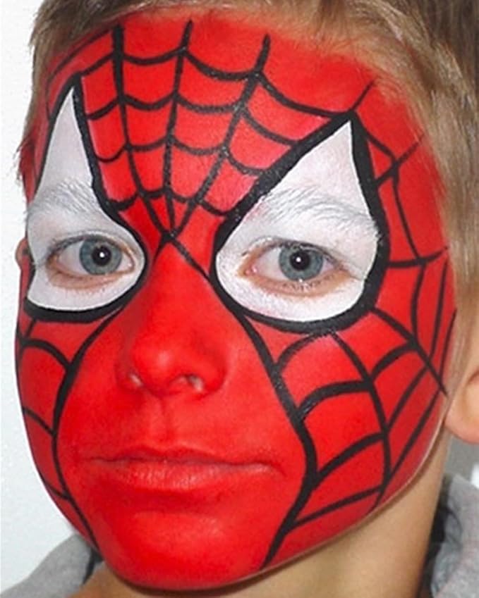 Go Ho Cream-Blendable Red Face Paint Stick (1.06 Oz),Full-coverage Red Body Paint Makeup for Adults Children Halloween Cosplay Clown Devil SFX Makeup,Waterproof Red Makeup Stick