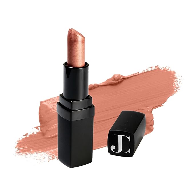 Juwel Cosmetics Frosted Finish Lipstick, Long Wear Moisture-Rich Shades with Natural Minerals, Matte Lipstick Contains Shea Butter, Grapeseed & Avocado Oils, Lead-Free, Bubbly