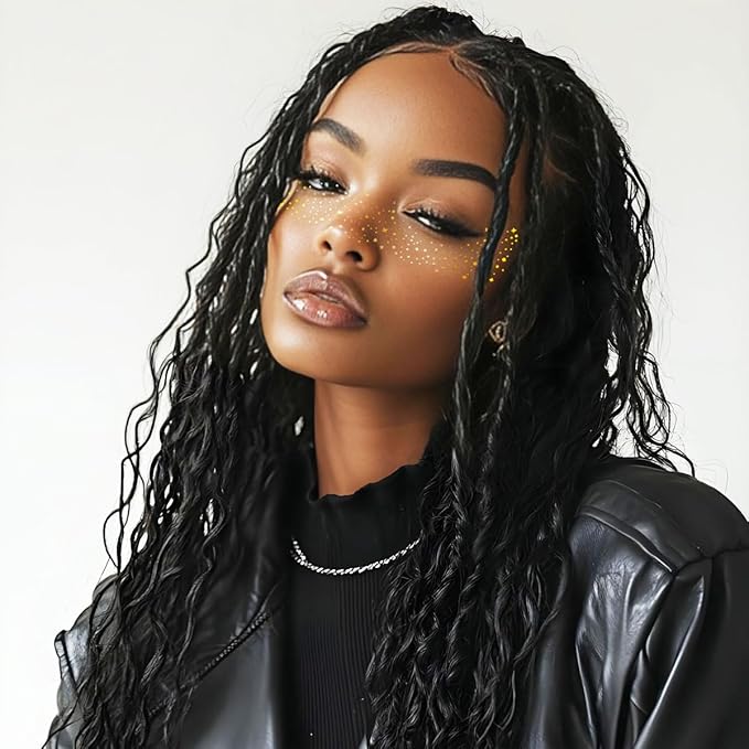 Gold Glitter Freckles Face Tattoo - Face Glitter Makeup Speckles - Women Face Sparkle Freckles Patches for Halloween Makeup Prom - Carnival Party