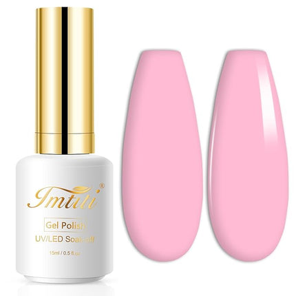 Imtiti Gel Nail Polish, Baby Pink Gel Polish, 0.51 Fl Oz