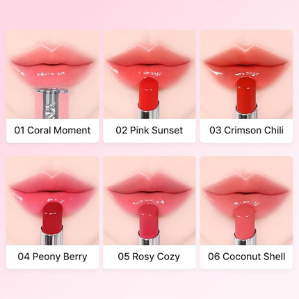 YNM Candy Gloss Balm (06 COCONUT SHELL, 3g) (+9 colors) K-beauty, Tinted, Color Lipstick Balm, Glossy, Moisture, korean, Jelly lips, Non-Sticky and Long-lasting