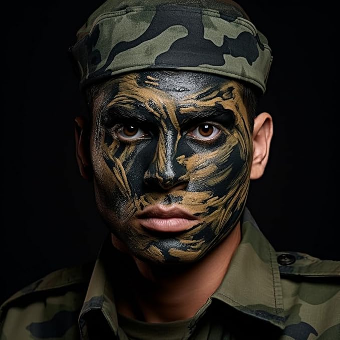 CCbeauty Brown Face Paint Stick, Face Painting Kit, Full Coverage SFX Makeup Foundation, Professional Non-Toxic Body Paint for Halloween Costume Party, For Deer, Elk, Simba, Bojack Horseman Makeup