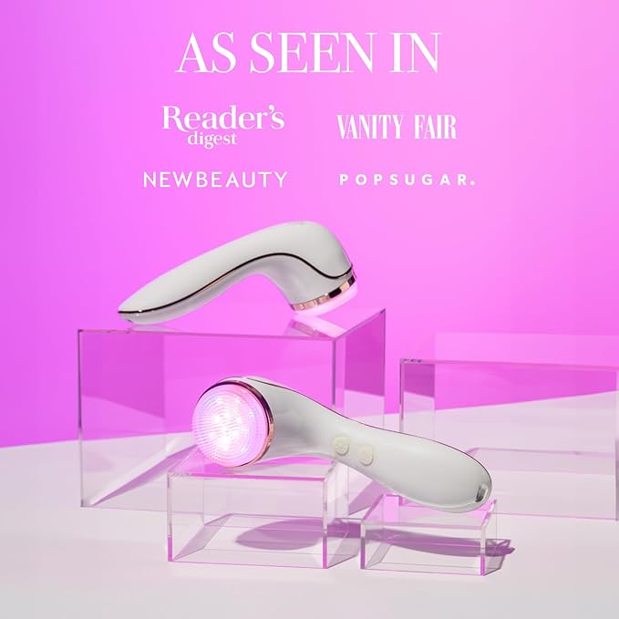 reVive Light Therapy LED Technologies | Lux Collection Soniqué Sonic | Facial Cleansing Brush | Red & Blue Light Therapy | Reduces Appearance | Acne & Wrinkles