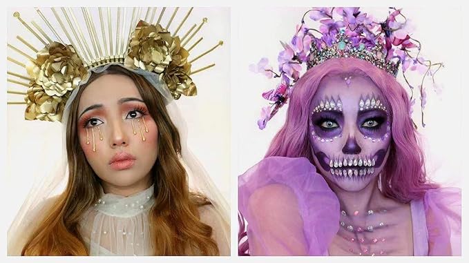 Go Ho Makeup Pastel Purple Cream-Blendable Stick-Waterproof Pastel Purple Professional SFX Witch Ursula Face Paint,Safe Facepaint&Lip Smacking for Halloween Costumes Cosplay