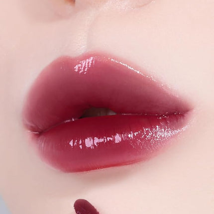 YNM Heart Jelling Tint, PLUM JELLING, Silicone Lip Brush Included, K-Beauty, Non-Sticky, Moisturizing, Smudge-Proof, Korean Lip Tint, Long-Lasting, Vivid Color, 0.09 oz