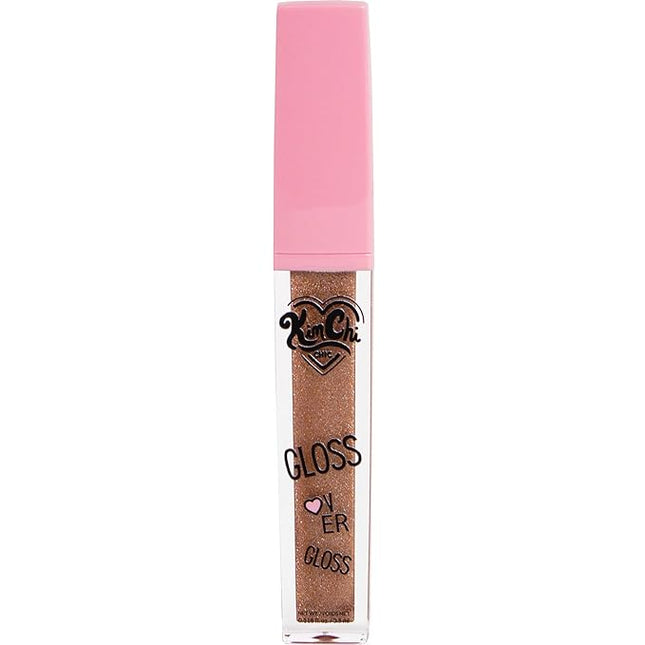 Kimchi Chic Beauty Gloss Over Gloss, Shimmery Micro-Sparkle Lip Gloss To Wear Alone Or Over Lipstick, Fragrance-Free Luscious Lip Balm, Light Brown, 02 Chocolate Mousse, 0.35ml