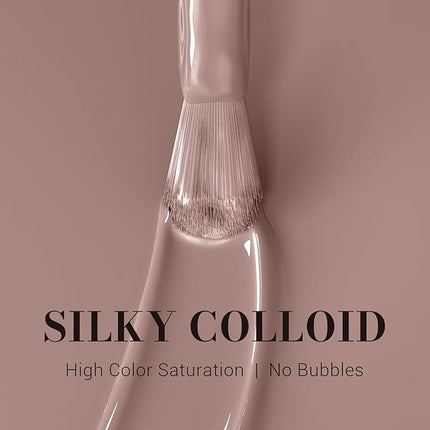 MelodySusie Nude Gel Nail Polish,0.5fl oz Pink Nails Soak Off UV LED Neutral Nude Gel Polish Gift for Women Nail Art Manicure Salon DIY Nail Design Decoration at Home-431-A2409