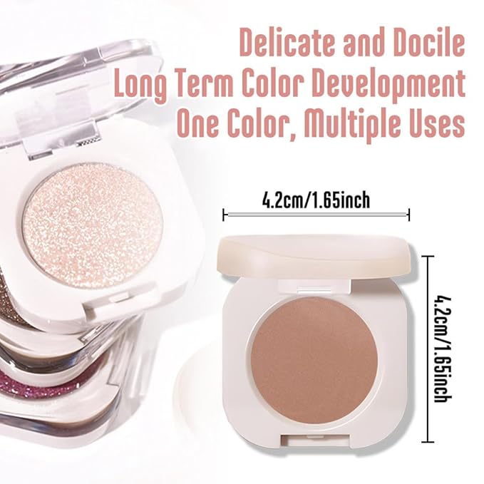 Matte Eyeshadow Monochrome, Dark Nude Eye Shadow Makeup, Neutral Matte Pressed Powder, Single Vegan Eyeshadow, Highly Pigmented Natural Eyeshadow Palette, Single Long Lasting Deep Nature Eye Make 05#