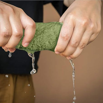 Softolle 100% Cotton Washcloths 24 Pack (12x12 Inches) Soft, Highly Absorbent Washcloth, Face Towels, Wash Cloths for Face, Ring Spun, Bulk Pack (Sage Green)