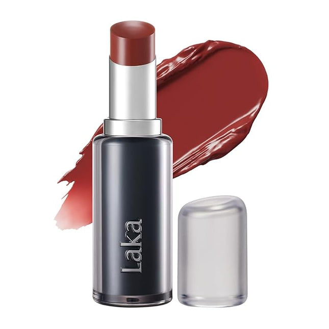 Laka Devil Lip, 3.7g/0.13oz, Vivid color Lipstick, Long-Lasting Bold Stian, Hydrating & Melting Glow with Non-Creasing, K-Beauty (#807 Rusty)