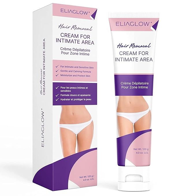 Hair Removal Cream for Women and Men : Sensitive Depilatory Cream for Bikini, Private Areas, Pubic, Body, Legs, and Underarms - Gentle Formula for All Skin Type