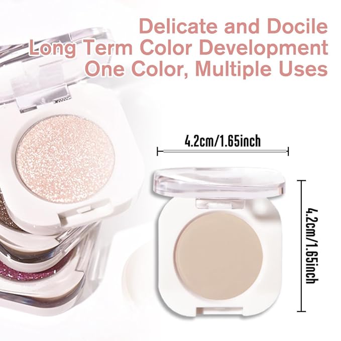 Single Matte Eye Shadow Palette Makeup, Nude Brown Matte Eyeshadow for Women, Monochrome Eye Shadow Makeup, Pigmented Waterproof Sombras Para Ojos, Vegan, Talc, Paraben & Cruelty Free, 06