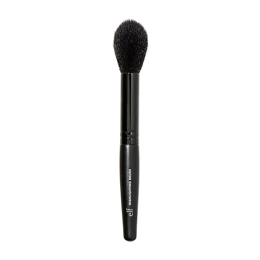e.l.f. Highlighter Brush, Soft, Tapered Makeup Brush To Highlight & Strobe, Gives Skin An Illuminating Glow, Vegan & Cruelty-Free