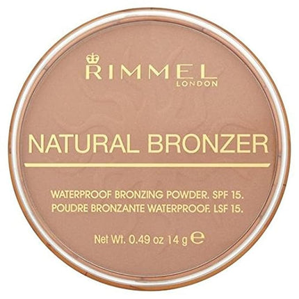 Rimmel London Natural - 022 Sun Bronze - Bronzer, Matte Finish, 0.49oz