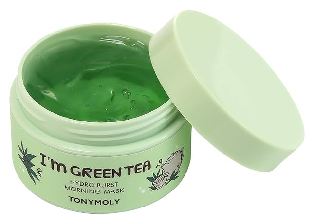 TONYMOLY I’m Green Tea Hydro Burst Morning Mask – Refreshing Gel Mask for Dull, Tired Skin – Hydrating, Calming, with Green Tea, Bamboo & Centella Asiatica Extracts – Paraben & Alcohol Free
