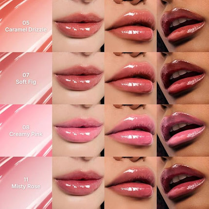 dasique Pure Water Lip Gloss #13 Mauve Grape 0.09 oz | Variety of Colors | Dewy Gloss | Buildable Gloss Tesxture | Non-Sticky | K-beauty