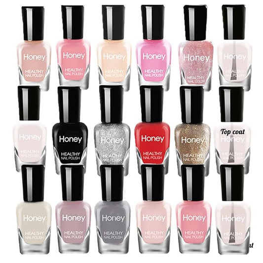 Non Toxic Nail Polish Set, Easy Peel Off and Fast Dry NailPolish Set for Pack, Eco Friendly and Organic Water Based Nail Polish for Women,Teens(18 Bottles)