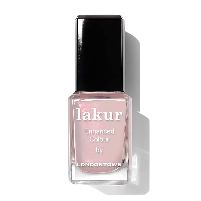 LONDONTOWN lakur Nail Polish - Chip-Resistant, Non-Toxic, Conditions & Hydrates Nails | Shimmery Opalescent Alabaster, Dream Scene, .40 fl oz
