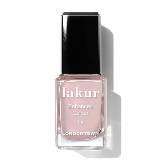 LONDONTOWN lakur Nail Polish - Chip-Resistant, Non-Toxic, Conditions & Hydrates Nails | Shimmery Opalescent Alabaster, Dream Scene, .40 fl oz