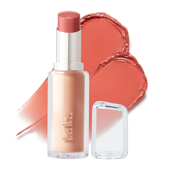 Laka 24HR Bonding Glow Lipstick, 3.7g/0.13oz., Long Lasting High-Shine Lipstick with Rich Color & Glassy Finish (#205 Mulled)