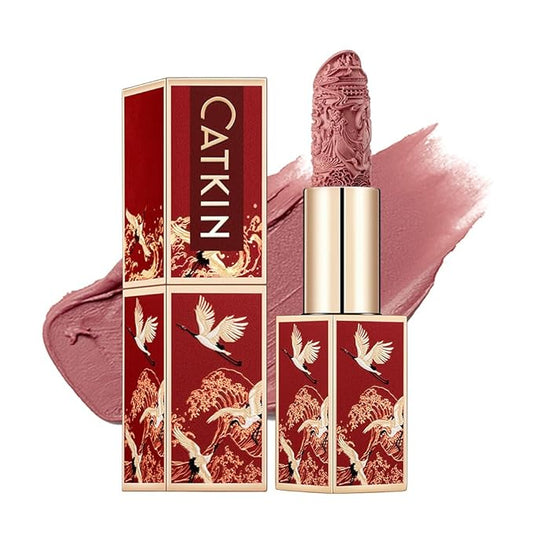Catkin Semi-Matte Lipstick Hydrating High Impact Color Infused with Vitamin E and Avocado Oil Smooth Soft Texture Long Lasting Matte Finish 175
