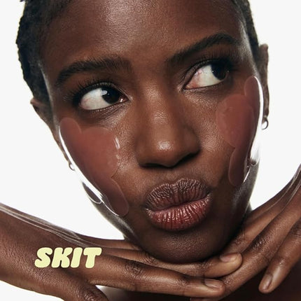 Skit Lifting & Glow Face Gel Patch, 130Da Low Molecular Collagen Clover Mask for Glass Skin & Firming, Targeted Radiance Care with 7 Types of Collagen, K-Beauty Skin Care, 4 Sets (8 Patches)